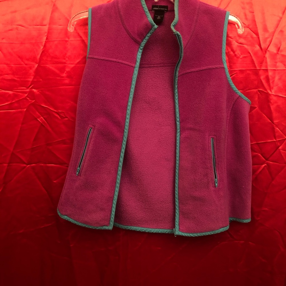 πModa International Zipper Vest Size Medium β#053 - Picture 5 of 13